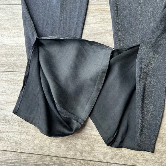 Jeffrey Dodd Shimmer Flare  Side Slits Pants Made in Italy - Picture 5 of 14